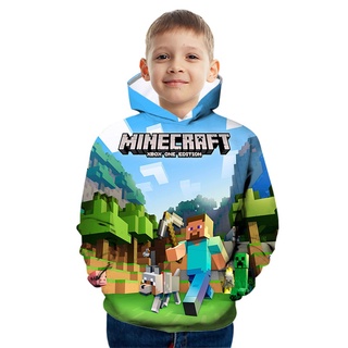 Hoạt Hình Trò Chơi Minecraft Sandbox Game In Hình Trẻ Em Áo Khoác Trẻ Em Áo Chui Đầu Áo Bé Trai Thời Trang Thu Đông Quần Áo