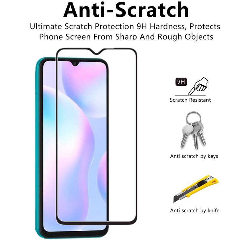 Xiaomi Redmi Note 9s 9 8 7 K30 Pro 8A Bảo Vệ Toàn Diện Màn Hình Bảo Vệ Kính Cường Lực Phim Ống Kính Điện Thoại
