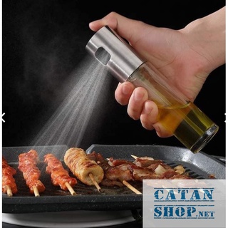 Bình xịt dầu ăn 100ml phun sương cho nồi chiên không dầu chai thủy tinh cao cấp, dùng cho đồ nướng, salad GD548-XitDau
