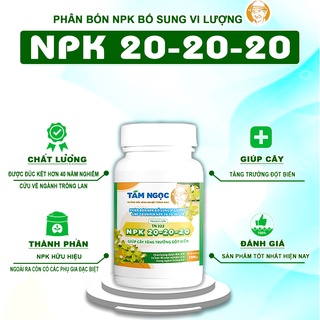 Phân Cho Hoa Lan Tăng Trưởng NPK Tám Ngọc 20-20-20 100g