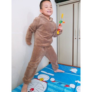 Bộ quần áo Lông Cừu mềm mịn cho Bé và Mẹ (Clip thật)