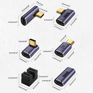 Dusur Đầu Nối Sạc mini type-c Góc Vuông 40gbps