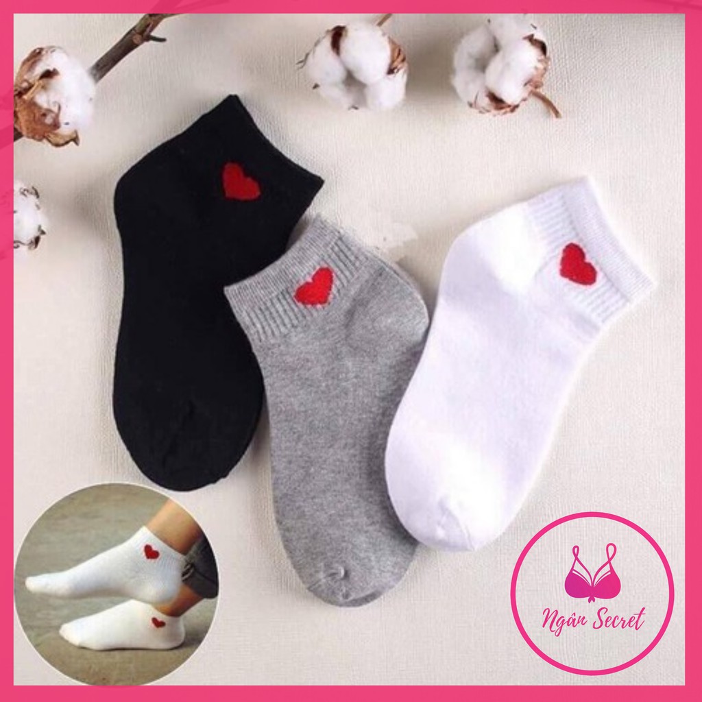 Vớ nữ thể thao cổ ngắn, kiểu Hàn Quốc mềm mại thấm hút mồ hôi