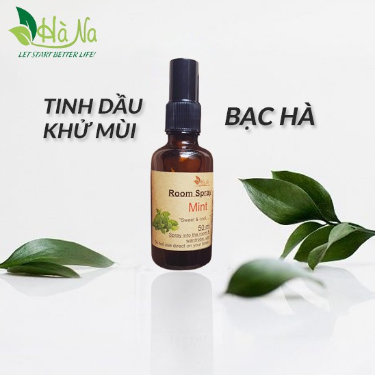 Tinh Dầu Xịt Khử Mùi 50ml - Tinh Dầu Hà Na - Khử mùi phòng, nhà vệ sinh, phòng làm việc, quần áo chăn màn