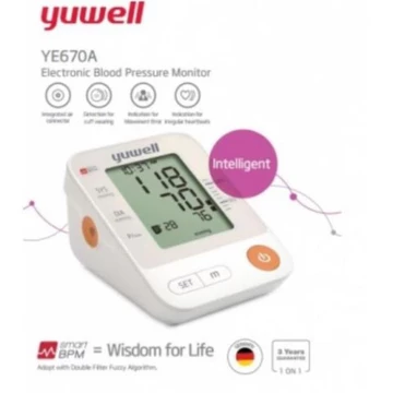 Máy đo huyết áp bắp tay YuWell YE650A BH 5 NĂM, 1 ĐỔI 1 TRONG VONG 1 NĂM