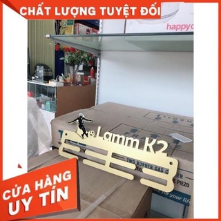 Giá treo huy chương bóng đá gắn tường, kt 40x18cm