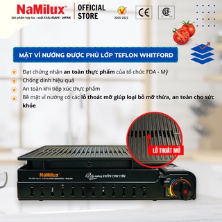 Bếp Nướng Tích Nhiệt NaMilux GM3053PF Size Lớn│BBQ, Camping, Dã Ngoại│Vỉ Chống Dính Teflon Whitford│Hàng Chính Hãng