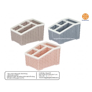 Khay tiện ích 4 ngăn  TO 5688, giá kệ đựng mỹ phẩm , khay đựng điều khiển để bàn nhiều ngăn đa năng