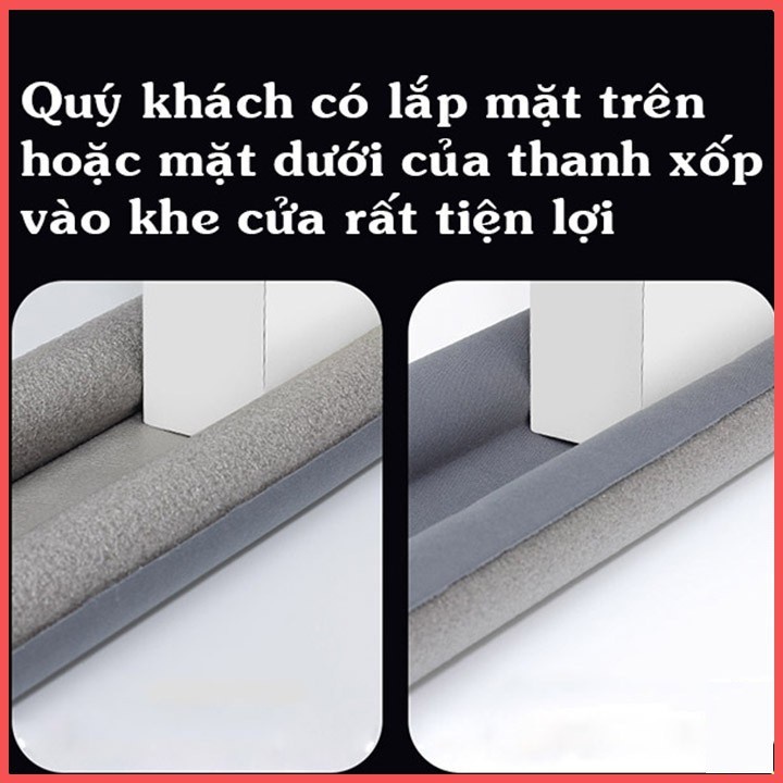 Thanh Nẹp Xốp Chặn Khe Cửa 100cm Đa Năng 🌸FREESHIP🌸  Chặn Đáy Khe Cửa, Chặn Con Trùng Tiết Kiệm Điện Năng