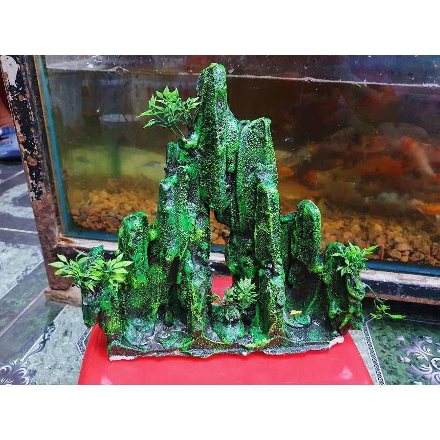 THÁC TRANG TRÍ HỒ CÁ NON BỘ 22X4X22CM (MÀU NGẪU NHIÊN)