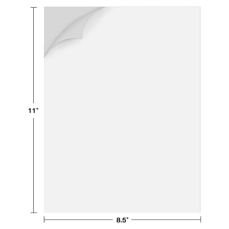 Premium Printable Waterproof Vinyl Sticker Paper for Inkjet and Printer 210x280mm 30 Sheets Matte White Decal Paper