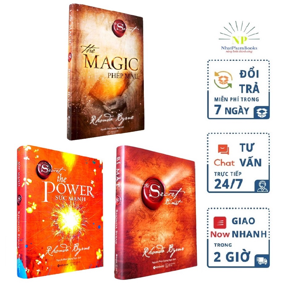 Sách - Combo The Secret Bí Mật +The Magic Phép Màu + The Power Sức Mạnh (Combo,Lẻ,Tùy Chọn) Tái Bản