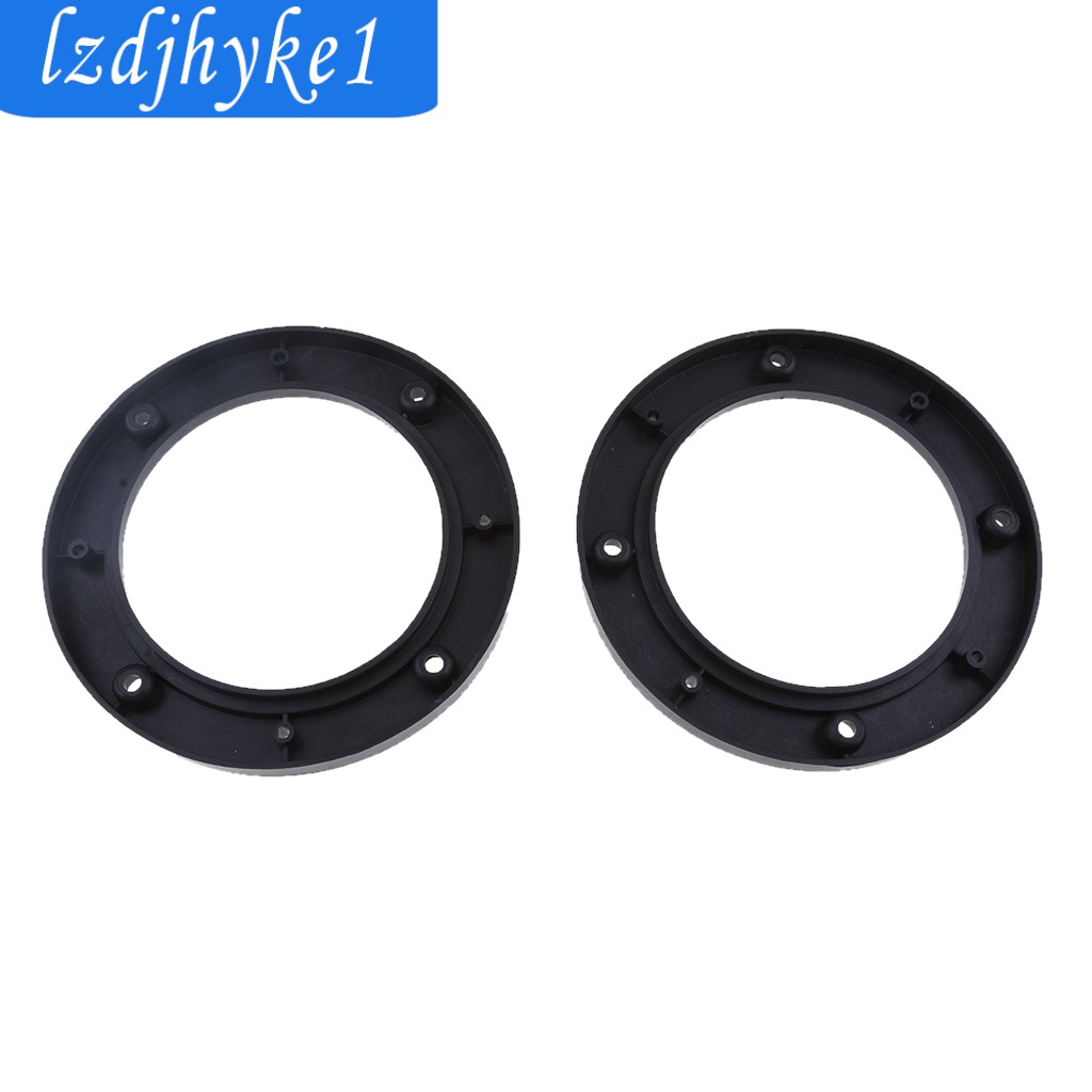 [Lzdjhyke1] 2 Chiếc Đen 4 Inch Âm Thanh Nổi Xe Ô Tô Loa Gắn Miếng Đệm Nhẫn Adapter