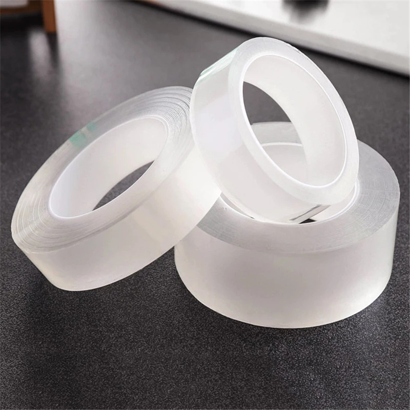 Băng Keo Hai Mặt Nano 1M / 3M Trong Suốt Chống Nước Không Để Lại Dấu Và Giặt Rửa Được
