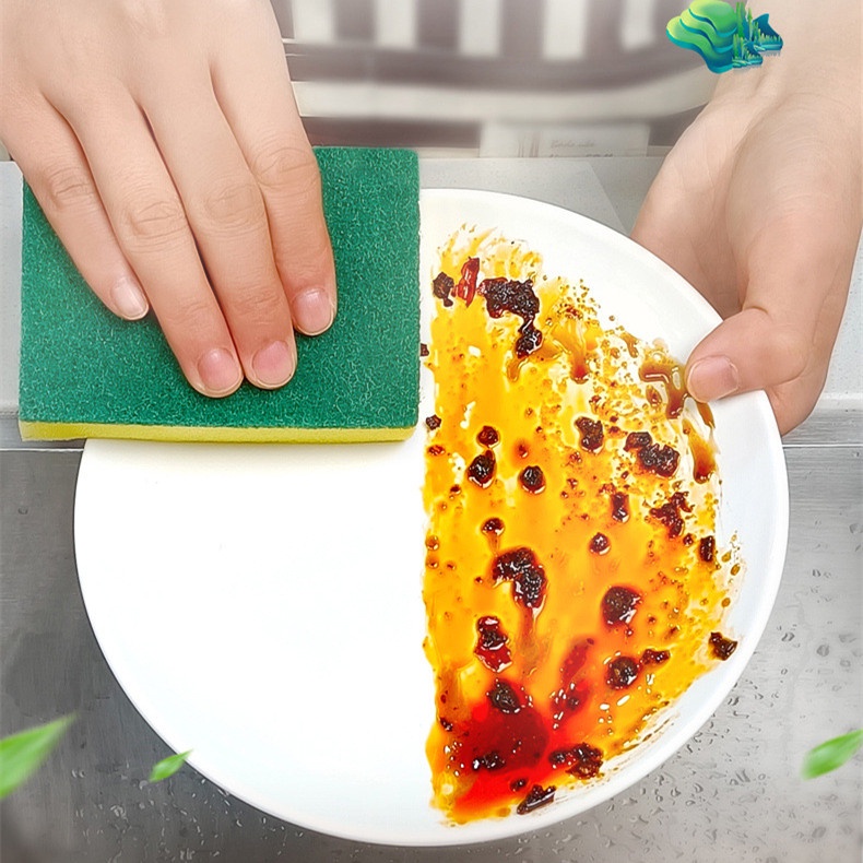 Miếng Bọt Biển Rửa Chén Chống Trầy Xước Tiện Dụng Cho Nhà Bếp