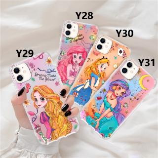 Ốp Lưng Trong Suốt Cho VIVO Y11 Y12 Y15 Y17 Y19 Y91 Y93 Y95 Y91C V15Pro S1Pro Bạch Tuyết Alice Công Chúa Mermai Trong Suốt Chống Sốc Túi Khí Hanphone Vỏ