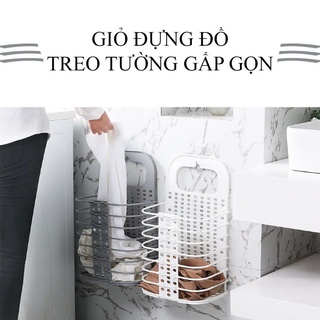 giỏ quần áo gấp gọn cạnh máy giặt,giỏ đựng đồ đa năng