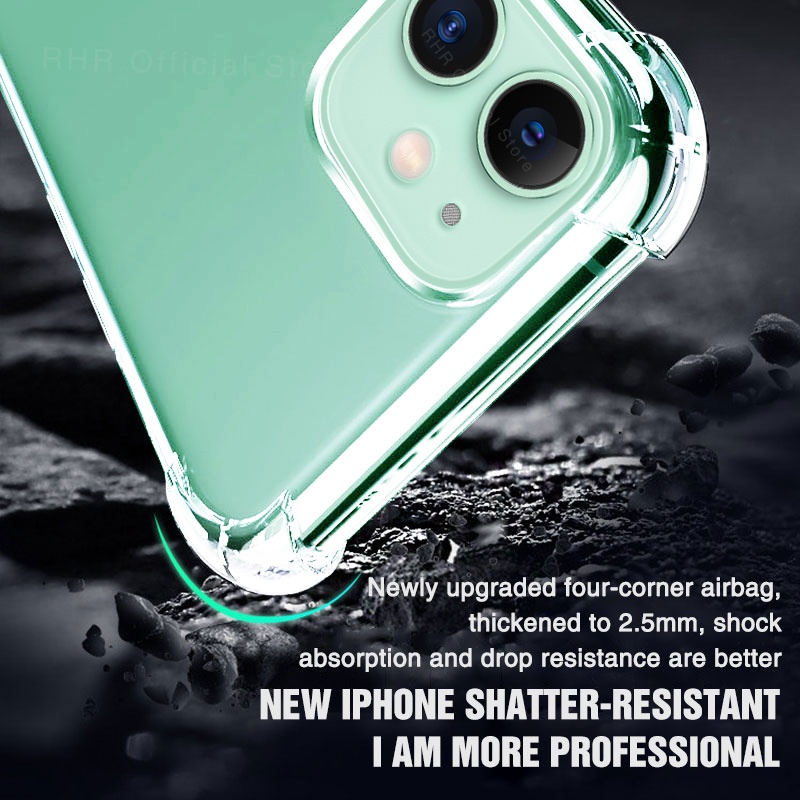 Ốp điện thoại trong suốt chống sốc thời trang cho iPhone 15 Ultra 14 13 12 11 Mini Pro X Xs Max 7 8 6 6s Plus Xr 5 5s SE 2020 SE2 5G 4G 2022 2023