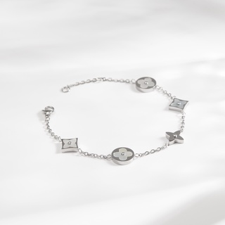 Vòng tay nữ LAMY Four Leaf Flower Bracelet Silver 2020