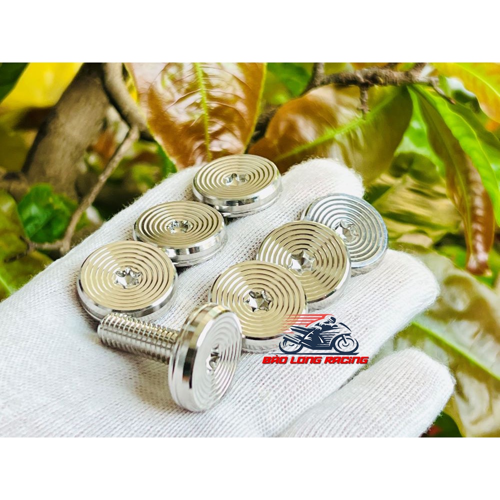 Ốc Salaya THÁI TH Inox 304 phi 24 6li15 Đầu Dù Lớn gắn dàn áo xe máy rất đẹp hàng mới 2022 CNC Nguyên Khối