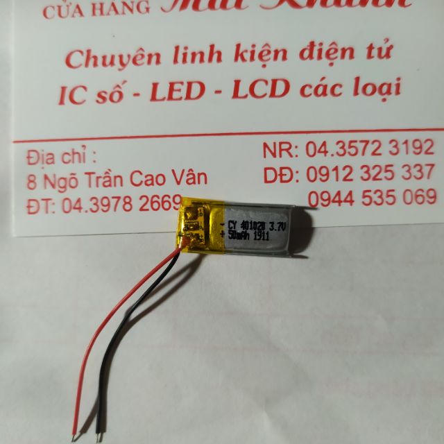 Pin Bluetooth 3,7v Lipo polymer 50mah | Shopee Việt Nam