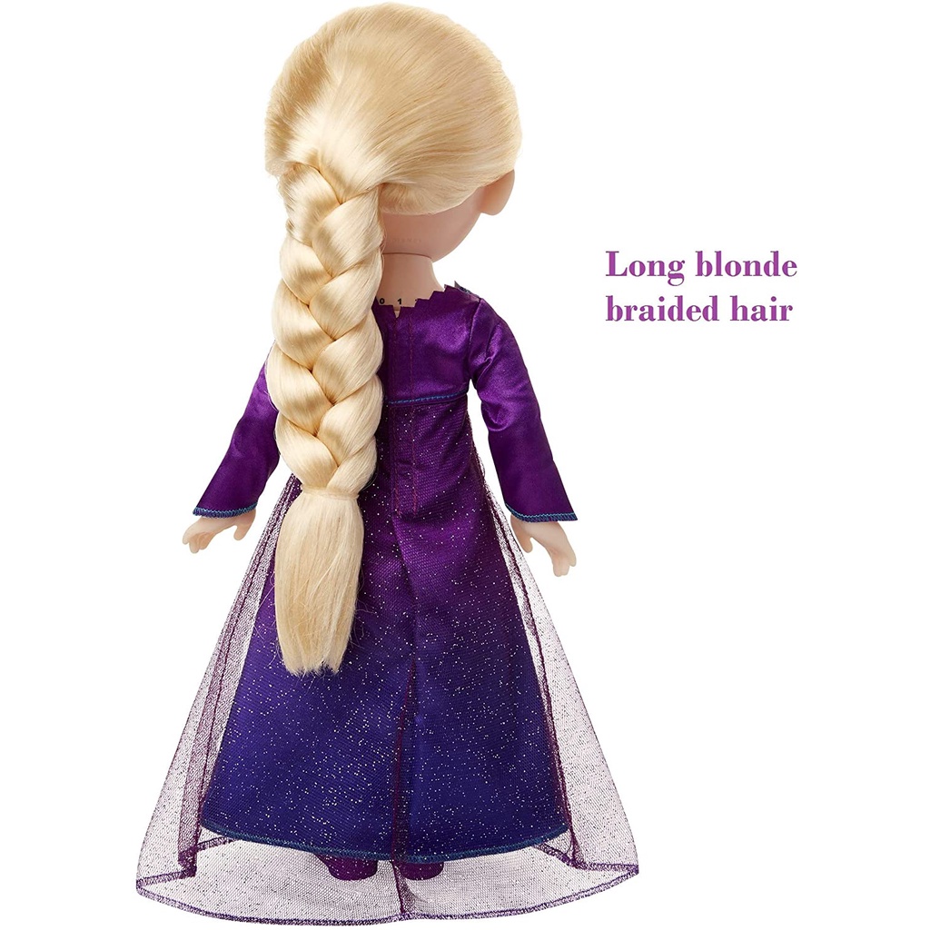 Búp bê âm nhạc Disney Frozen 2 Elsa Hát thành những điều chưa biết - Tính năng 14 cụm từ phim - Dress Lights Up