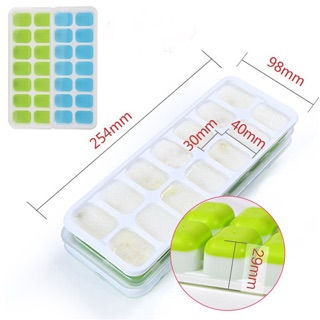 Combo 3 Khay Làm Thạch Rau Cau Làm Đá Có Nắp Đậy Tiện Lợi
