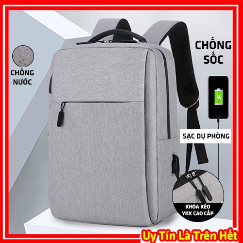 Balo laptop, balo đựng laptop đi học đi làm15.6 inch chống sốc nhiều ngăn, chống nước cao cấp - 1