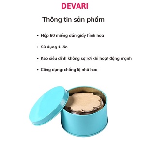 Miếng dán ngực ti giấy siêu dính dễ sử dụng, Chống lộ đầu ti tái sử dụng nhiều lần DEVARI D307