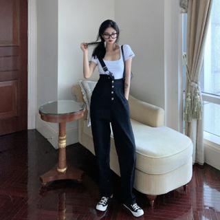 Order) QUẦN YẾM BÒ JEANS SUÔNG DÀI 1 DÂY CHÉO | Shopee Việt Nam