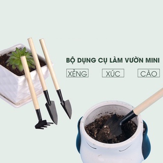 Dụng cụ làm vườn mini 3 món tiện dụng, Dụng cụ trồng cây