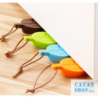 Nút silicon chống va chạm cửa Hình Chiếc Lá, tránh kẹt tay, an toàn cho bé  (Màu Giao Ngẫu Nhiên) GD344-CVCLa