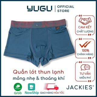Quần sịp đùi nam cao cấp thun lạnh cạp cao JACKIES N02 -YUGU- Quần lót boxer nam thun lạnh mềm mát ,1 chiếc, che tên