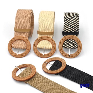 Thắt lưng đan cói co giãn phong cách boho cổ điển cho nữ