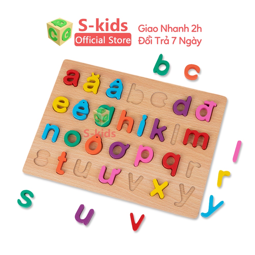 Ảnh Đồ Chơi Gỗ S-Kids, Bảng Chữ Cái Tiếng Việt In Thường 30 x 22 cm 1