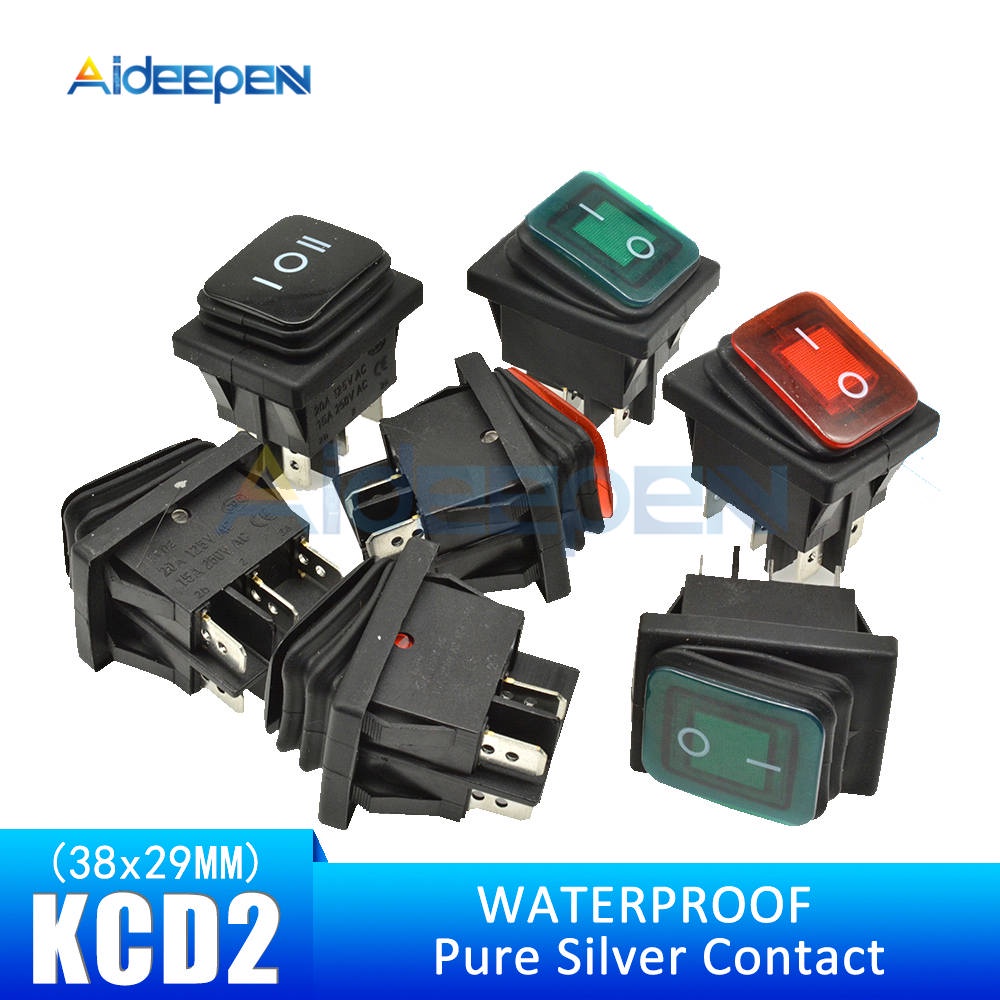 Công Tắc Bật / Tắt KCD2 Chống Thấm Nước 4PIN 6PIN 15A 250V Cho Tàu ...