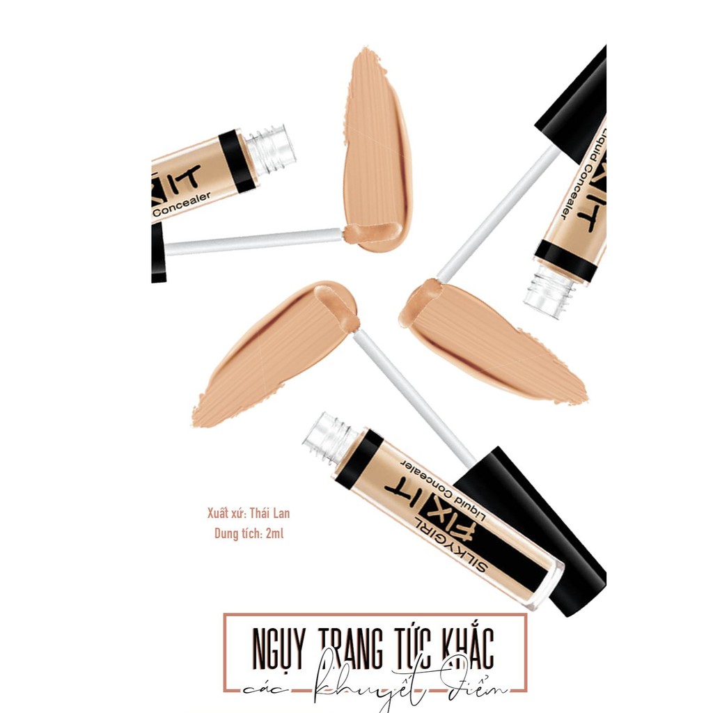 Ảnh Kem Che Khuyết Điểm Dạng Lỏng Silkygirl Fix It Concealer Liqiud 2ml 2