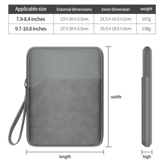 Túi Đựng Máy Tính Bảng Nhiều Ngăn Cho Microsoft Surface Pro 8/X/3/4/5/6/7 12.3 inch và Surface Go 1/2/3 10.5 inch