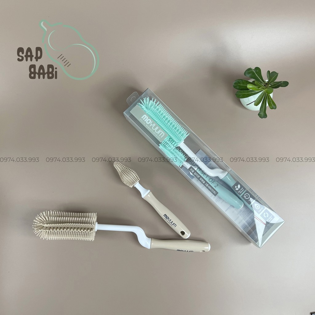 Combo Cọ Bình Moyuum Silicon Kháng Khuẩn Cao Cấp Chuẩn Nội Địa Hàn Quốc ...