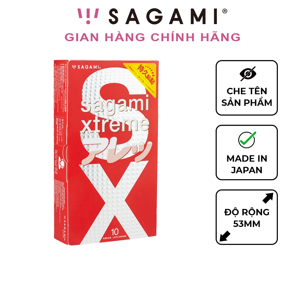 Ảnh Bao cao su Sagami Feel Long bcs gai nhỏ hộp 10 chiếc 1