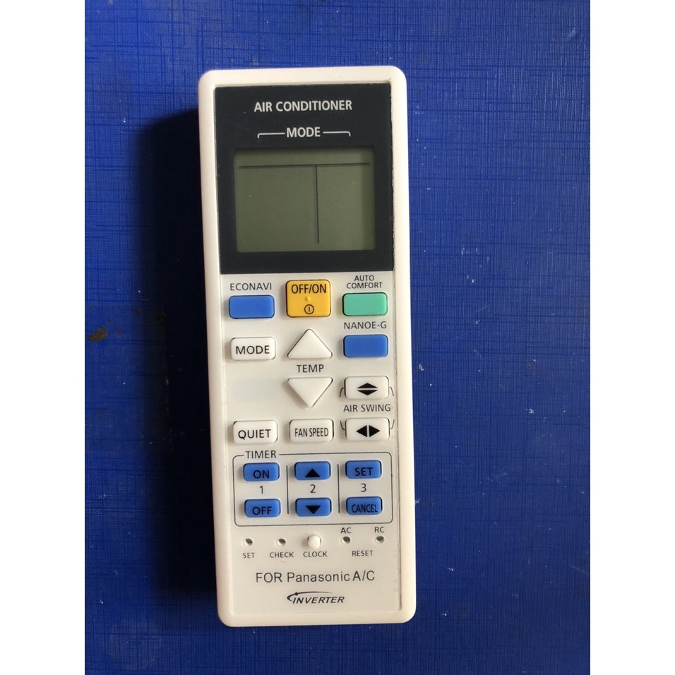 Điều khiển điều hòa Panasonic inverter 1 chiều 2 chiều A75C4143 nút ECONAVI và AUTOCOMFORT - Tặng kèm pin
