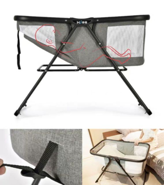 Giường Nôi cho bé xếp gọn chịu lực cực tốt lên đến 35kg
