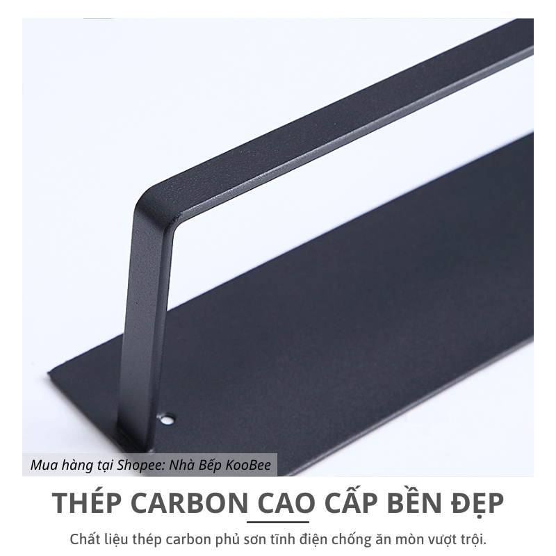 Giá Treo Giấy Cuộn Nhà Bếp, Treo Khăn Đa Năng KOOBEE - Phun Sơn Tĩnh Điện, Không Cần Khoan Đục - Kéo Giấy Bằng 1 Tay (NB