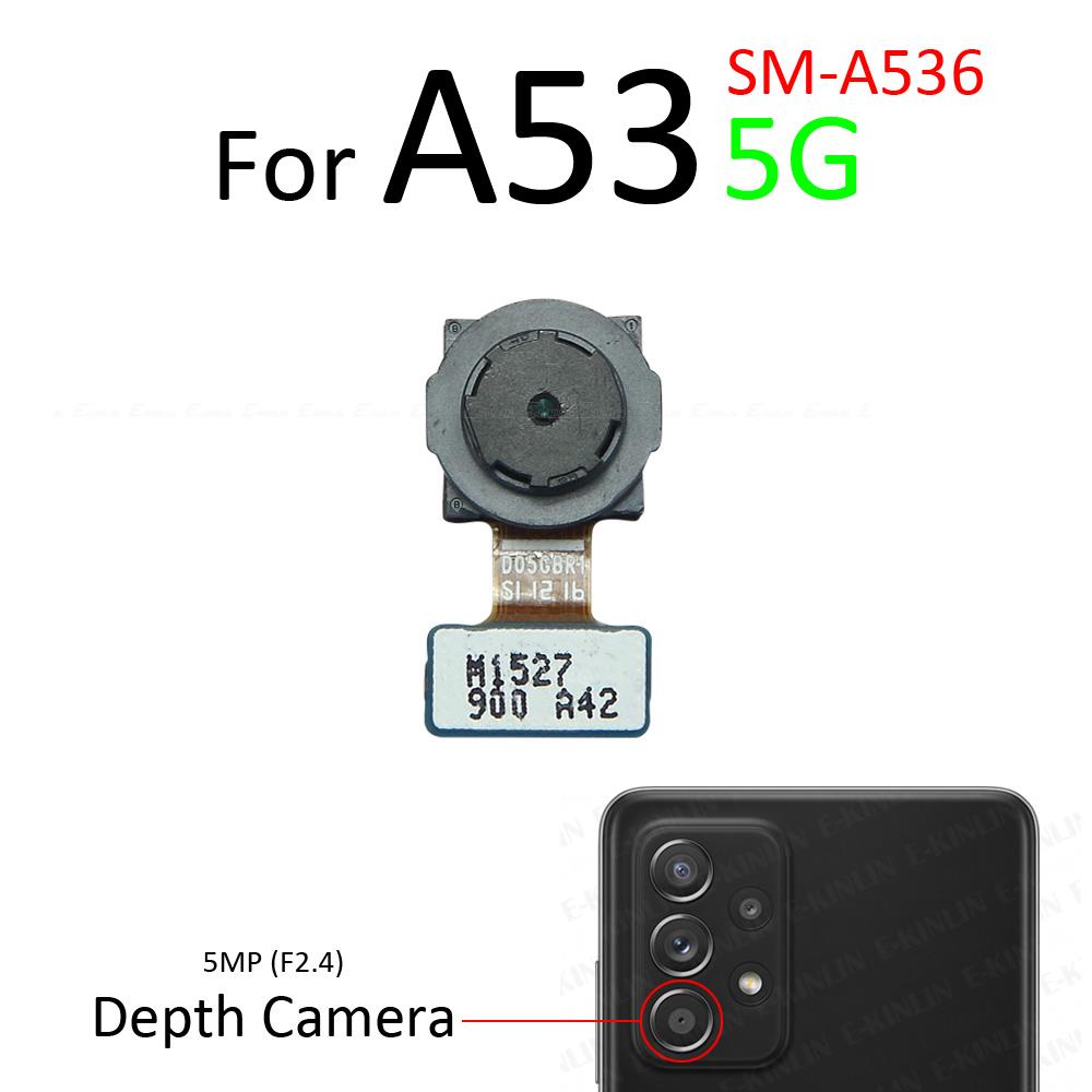 Mặt Trước Selfie Mặt Sau Chính Telephoto Macro Độ Sâu Siêu Rộng Camera Cho Samsung Galaxy A33 A53 A73 5G A336 A536 A736 Cáp Mềm Thay Thế Các Bộ Phận