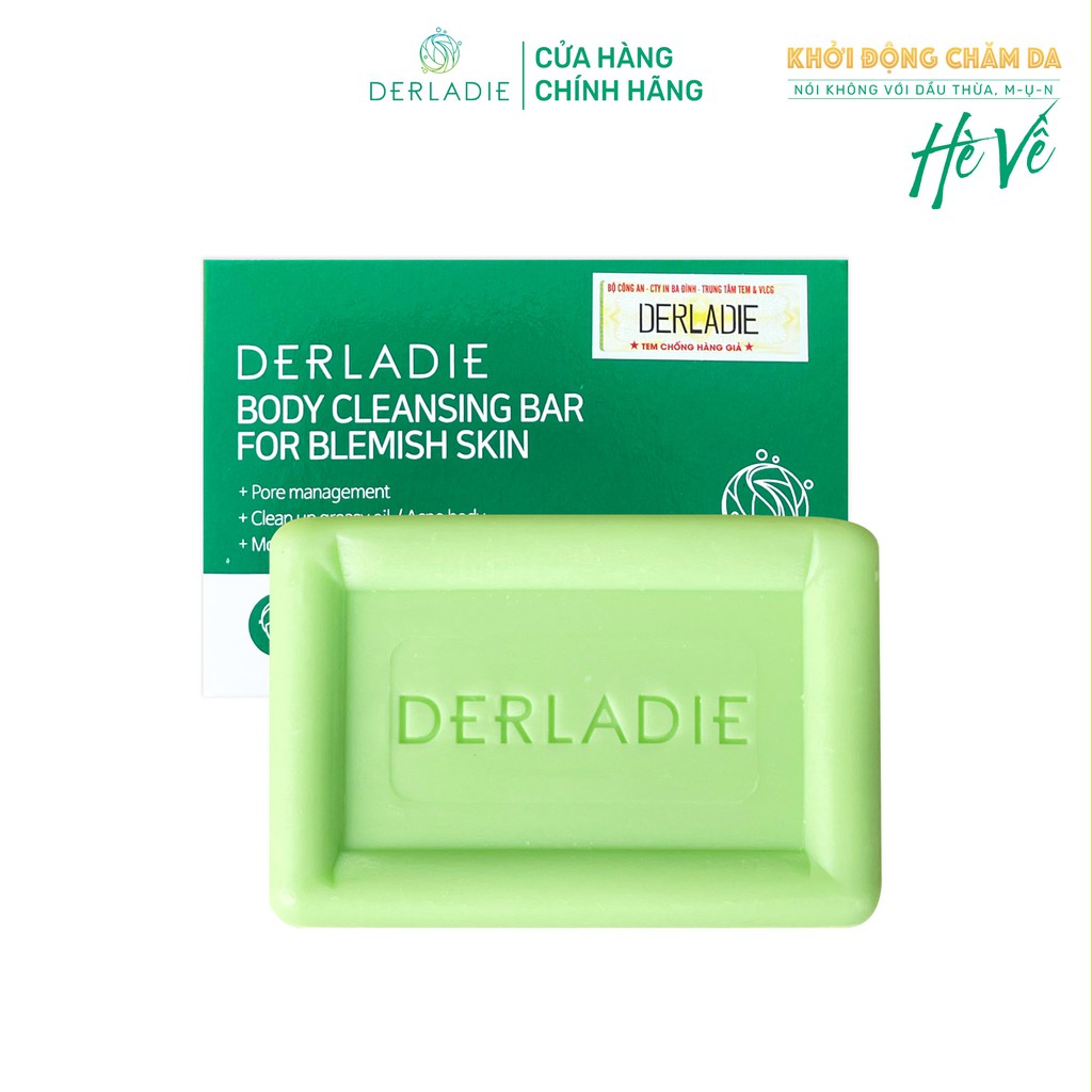 Ảnh Xà Phòng Giảm Mụn Cơ Thể Sau 7 Ngày Derladie Body Cleansing Bar For Blemish Skin 50g 2