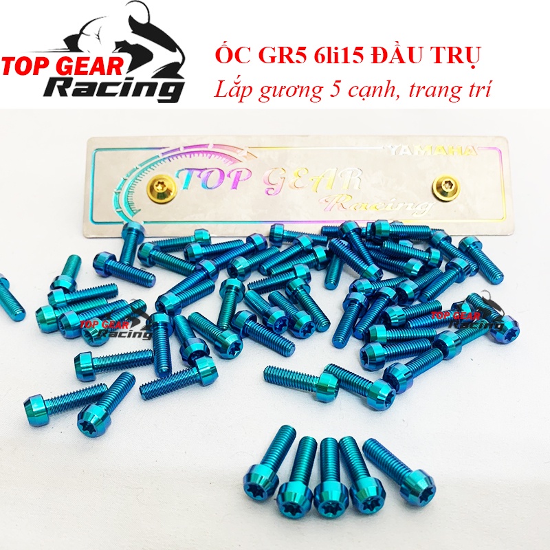 Ốc 6li20 Titan Gr5 Đầu Trụ Trang Trí Xe Gắn Gương Xe | Shopee Việt Nam