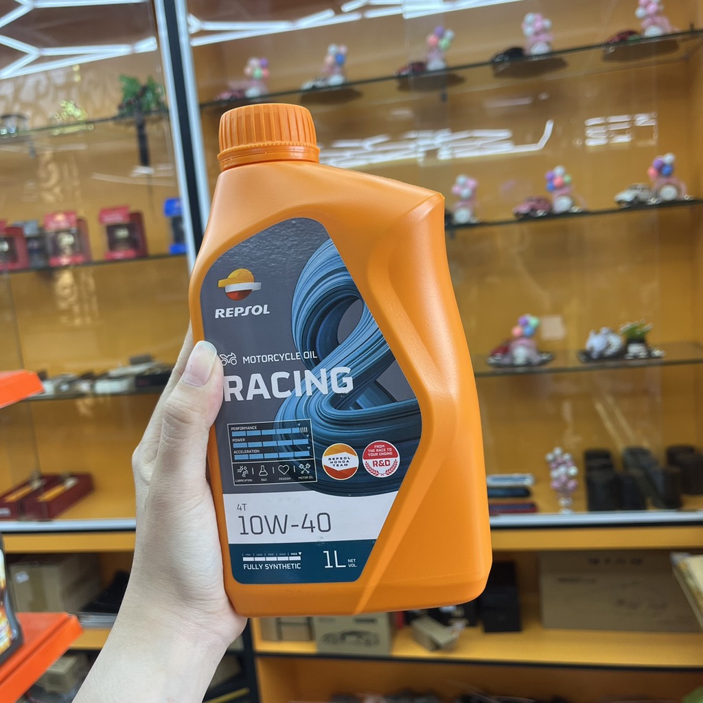 Nhớt Tổng Hợp Repsol Racing 10W40 Cho Xe Số, Côn Tay, Moto PKL