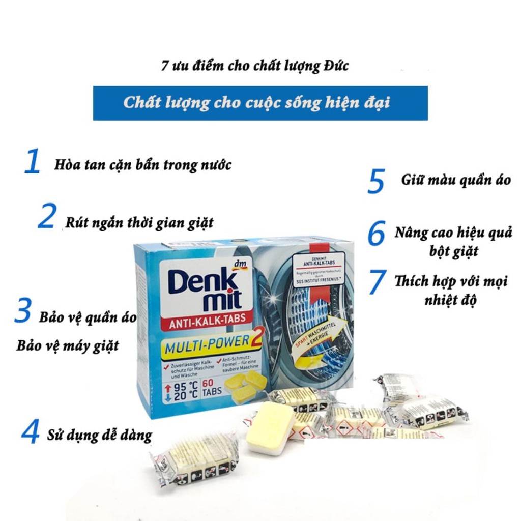 Viên Tẩy Lồng Máy Giặt Tiện Lợi [ HỘP 12 VIÊN ]