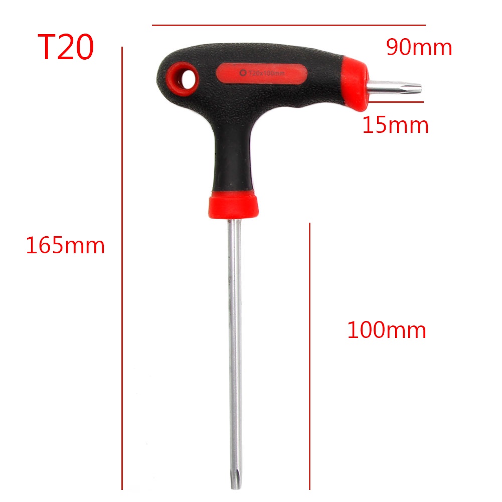 Bapara T-Handle Grip Torx Hex Allen cho công cụ điều khiển tuốc nơ vít chính T10 15 20 25 30 4