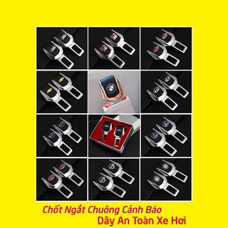 Chốt An Toàn Xe Hơi Cao Cấp, Bộ 2 Chốt Khóa Cho Xe Tiện Dụng VER2 - Full Logo Hãng